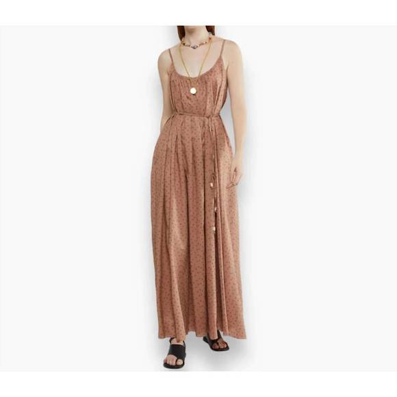 NEW OTTOD'AME long cotton sundress in phard